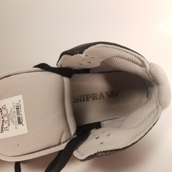 Supra Men's High Top Lace-up Shoes Gray Sz 8.5 - Picture 6 of 6